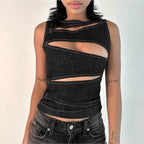 Slim Fit Hollow Cami Top