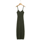 Knitted Cardigan With Camisole Dress Two - piece Set