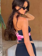Flower Wrap High Elastic Strapless