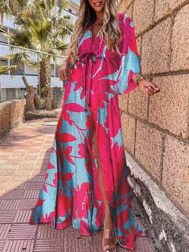 Fátima Elevated Printed Dress for the Beach Boutique Collection
