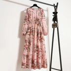 Erin Aesthetic Floral Long Dress for Summer Premium Wardrobe Essential