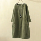 Cintia Velvet Dress Dress with Relaxed Fit and Streetwear Style