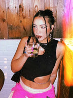 Grunge Sexy Cutout Chain Y2K Cami Top