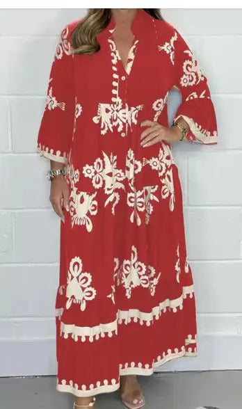 Katia Printed Dress For Vintage Inspired Dress with Premium Casual Styling