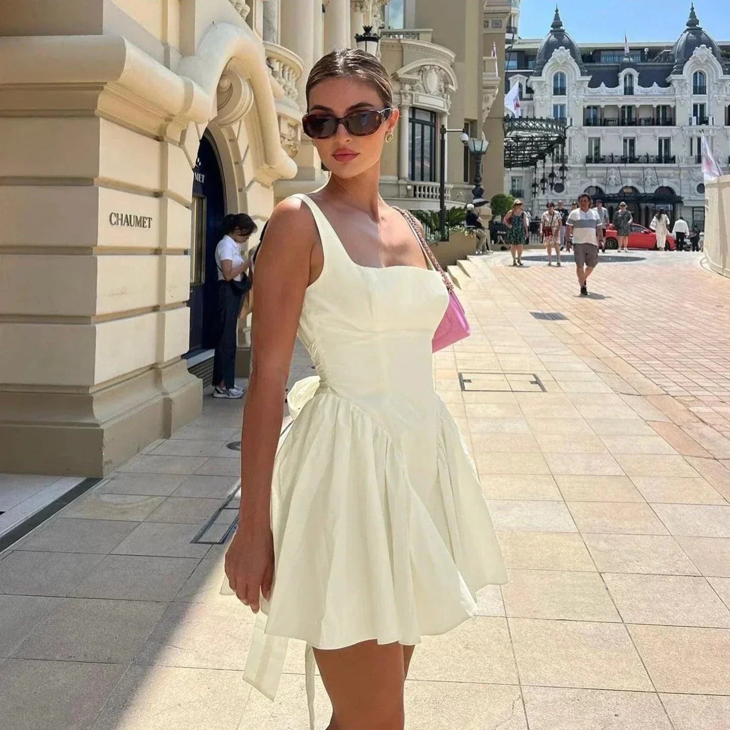 Love's Delight Oversized Bow Mini Dress