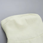 Pearl Long Sleeve Coat And Mini Strapless Dress Sets