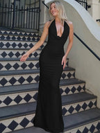 Lace Up Off Shoulder Maxi Dress