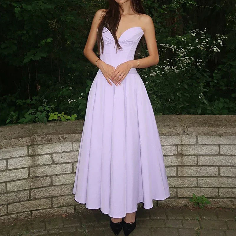 Elegant Multi Color Slim Long Dresses Ladies Sexy V Neck Wrap Chest Waist Party Dress Fashion Hollow Off Shoulder Pleated Dress