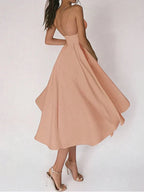 Rita Effortless V Neck Dress Statement Occasion Edit