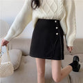 Inaya Black Asymmetrical Skirt