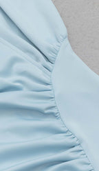 Sleeveless Thigh Slit Dress in Light Blue