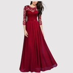 Gilda Effortless Lace Chiffon Dress Chic Silhouette Collection