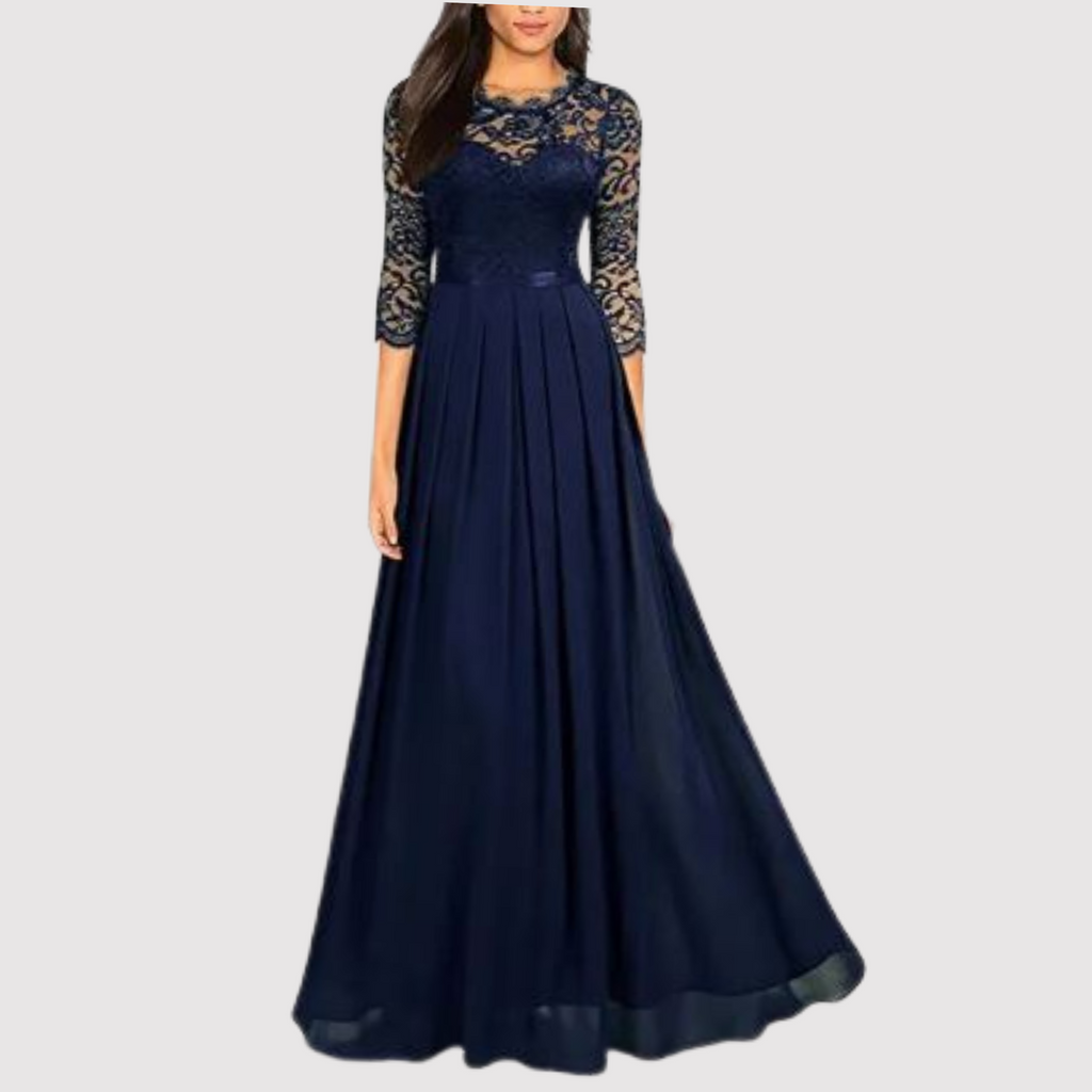Gilda Effortless Lace Chiffon Dress Chic Silhouette Collection