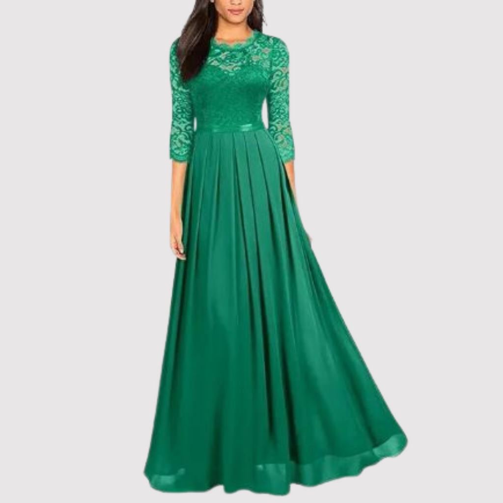 Gilda Effortless Lace Chiffon Dress Chic Silhouette Collection