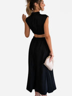 Luján Minimalist Summer Sleeveless Long Maxi Dress Boutique Collection
