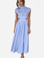 Victoria Timeless Summer Sleeveless Long Maxi Dress Elevated Occasion Wear