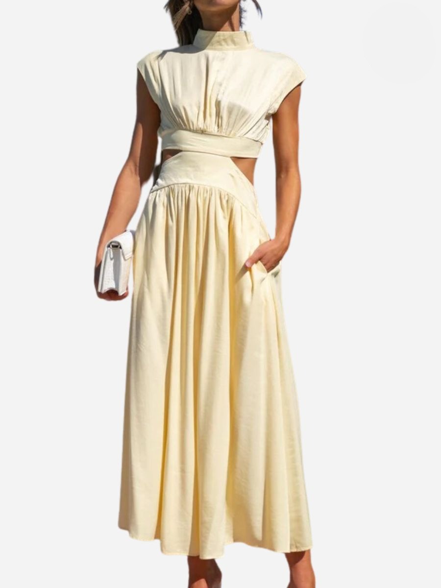 Luján Minimalist Summer Sleeveless Long Maxi Dress Boutique Collection
