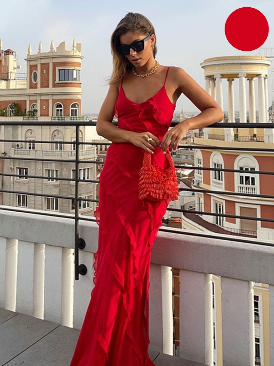 Elena Minimalist Maxi Dress Elevated Occasion Wear