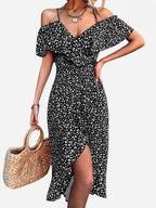 Angelines Elevated Strappy Floral Dress Evening Wear Edit