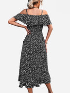Angelines Elevated Strappy Floral Dress Evening Wear Edit