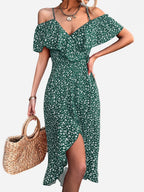 Angelines Elevated Strappy Floral Dress Evening Wear Edit