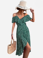 Angelines Elevated Strappy Floral Dress Evening Wear Edit