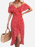Marina Aesthetic Strappy Floral Dress Premium Wardrobe Essential