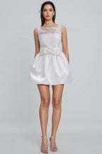 Jarierk White Tulle Mini Dress