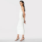 Strappy Sleeveless Midi Mesh Bandage Dress SW6568