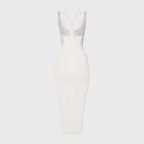 Strappy Sleeveless Midi Mesh Bandage Dress SW6568