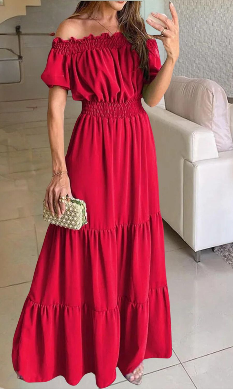 Antonella Timeless Elastic Summer Dress Evening Wear Edit