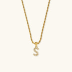 Aurora Pearl Initial Necklace