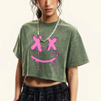 Drooling Face Washed Retro Tshirt