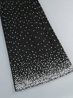Black Strapless Pearls Beaded Embellished Maxi Dress