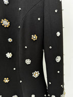 Long Sleeve Luxurious Beaded Maxi Dress