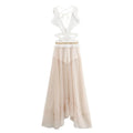 Printed Tassel Long Sleeveless Dress