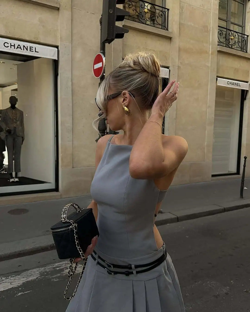High Street Backless Bandage Pleated Dress Women Sexy Slit Sleeveless Bodycon Mini Dress 2025 Summer Party Dress Streetwear