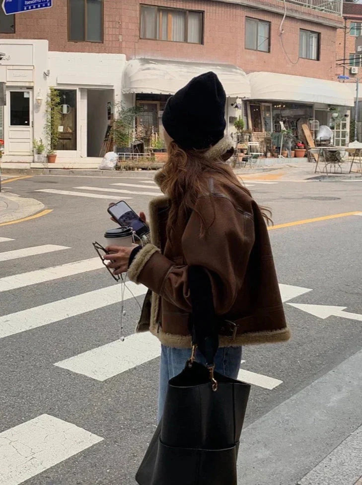 Sadie Faux Leather Jacket