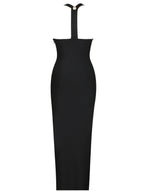 Button Embellished Bandage Dress