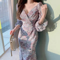 DressBetty - Sannian Women Spring Elegant V-neck Dress