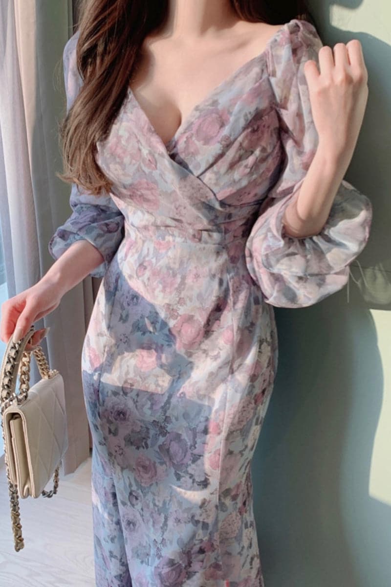 DressBetty - Sannian Women Spring Elegant V-neck Dress
