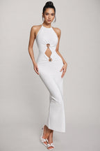 Orana Halterneck Cutout Bandage Midi Dress