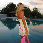 Printed Off - Shoulder Backless Party Dress for Women