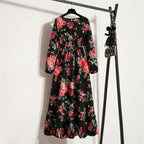 Erin Aesthetic Floral Long Dress for Summer Premium Wardrobe Essential