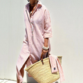 Mariana Minimalist Striped Shirt Dress Designer Edit