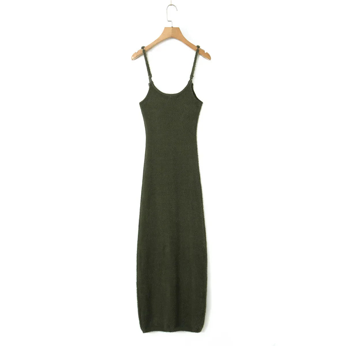 Knitted Cardigan With Camisole Dress Two - piece Set