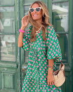 Adelina Aesthetic Long Bohemian Dress Elevated Occasion Wear