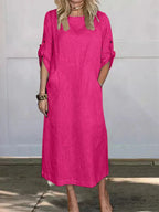 Isis Sweater Dress with Pockets for Women Elegant Evening Look