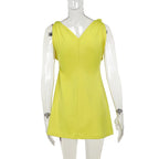 V - Neck Bodycon Mini Dress