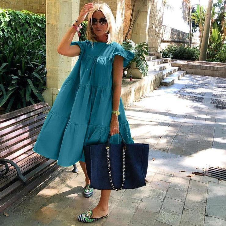 Lidia Elevated Midi Summer Dress Designer Edit